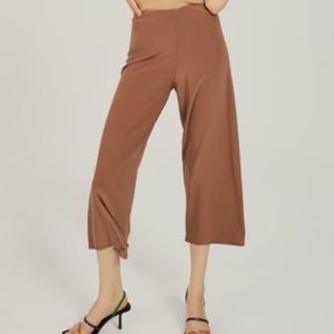 Zara Champagne Flowy Pants